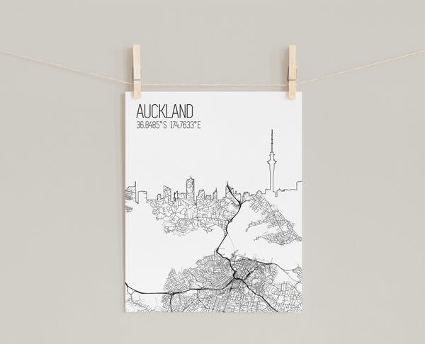 city map print prints poster posters canvas cartography skyline coordinates modern black and white decor art