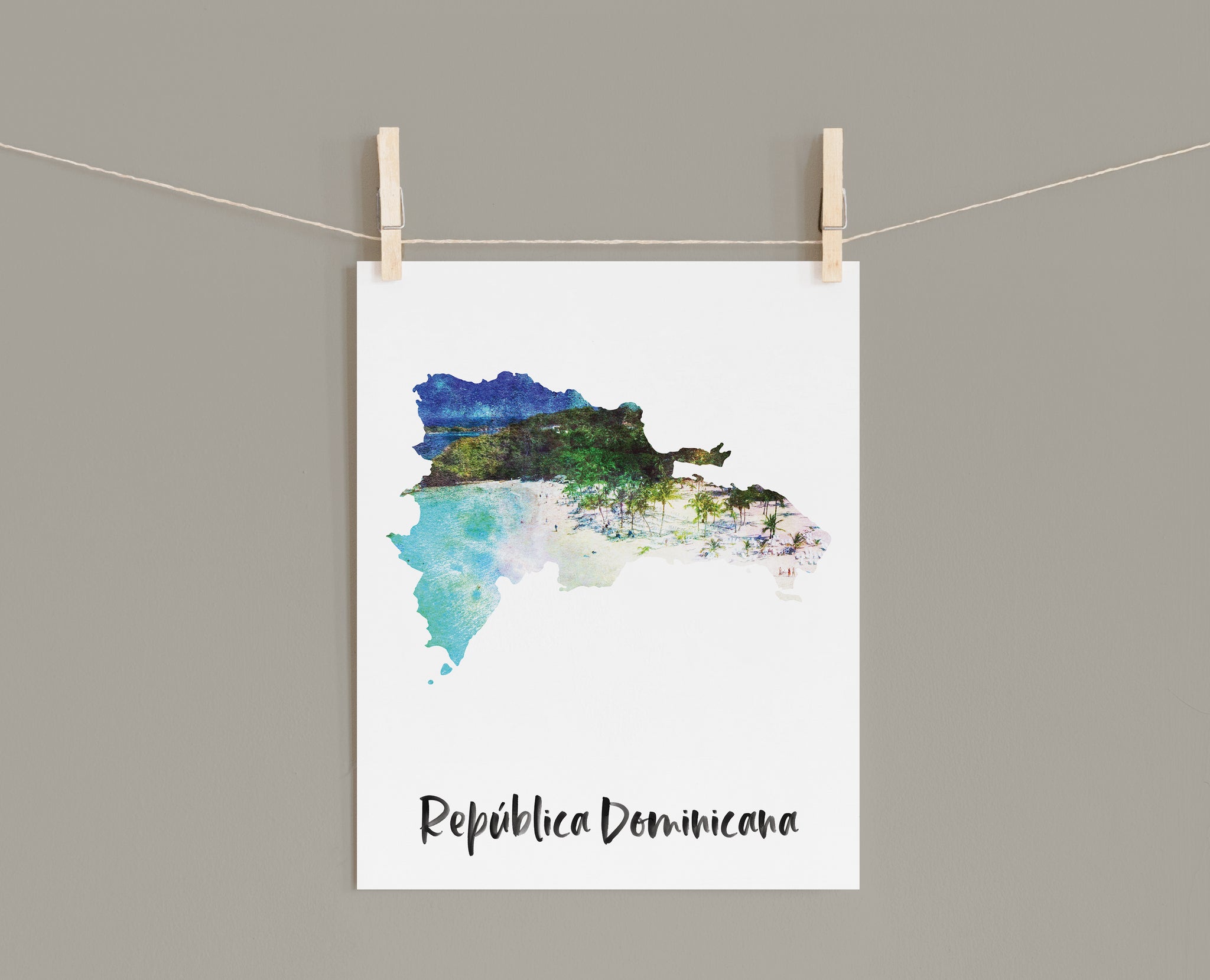 watercolor map art print poster canvas personalized custom customized map art print poster canvas travel states long distance housewarming gift